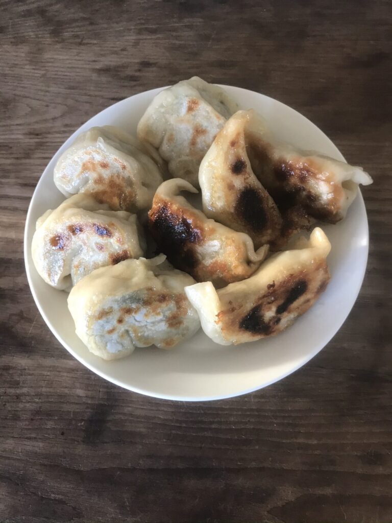 水餃子を結局焼き餃子へ