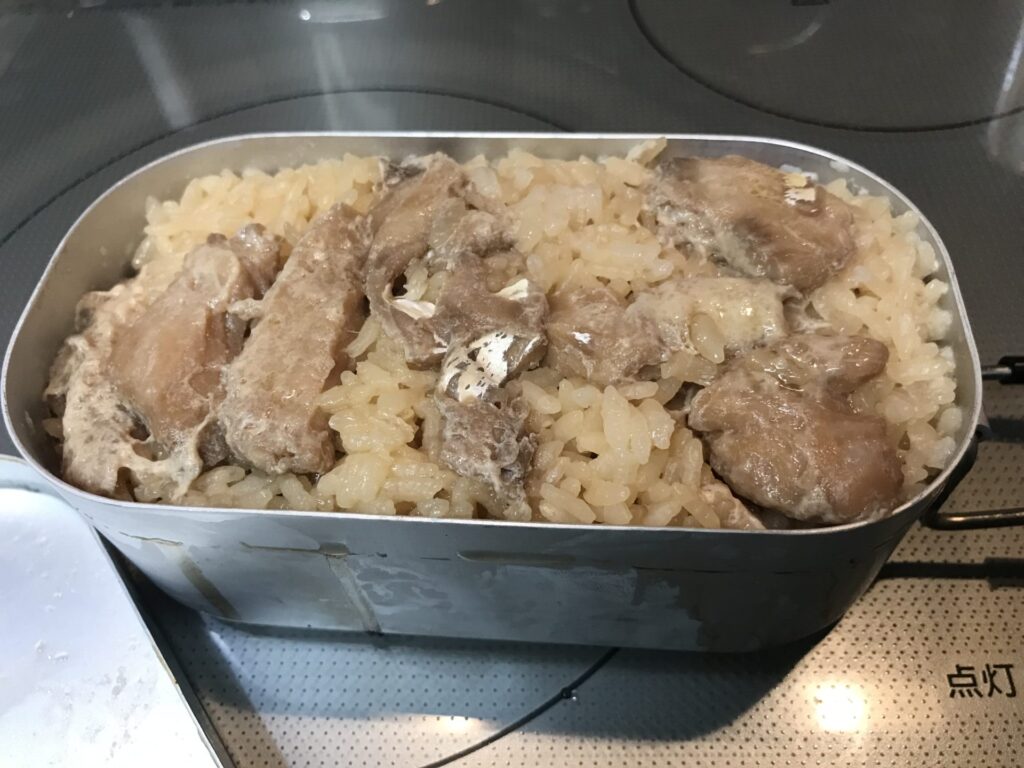 鯛めし炊飯後