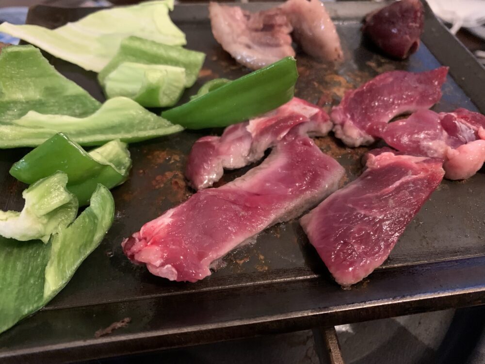 猪肉の鉄板焼１