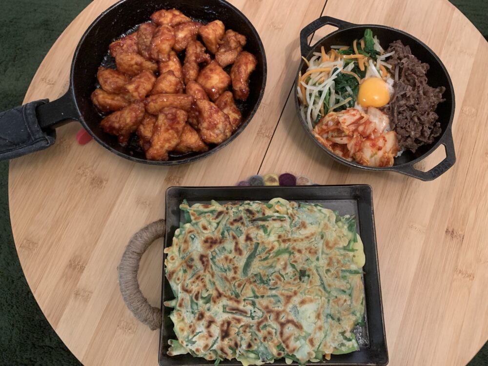 韓国料理三昧の夕飯